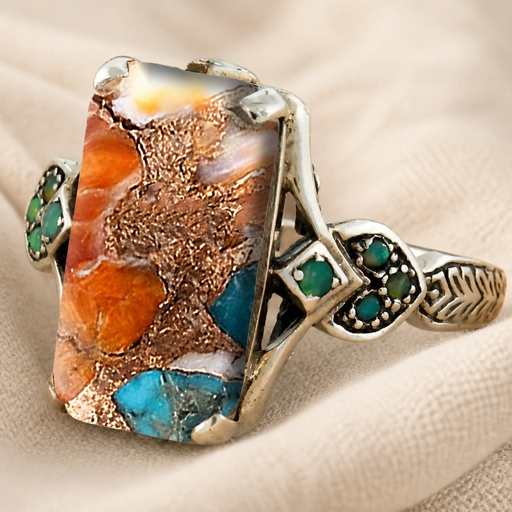 Vintage Bohemian Stone Ring
