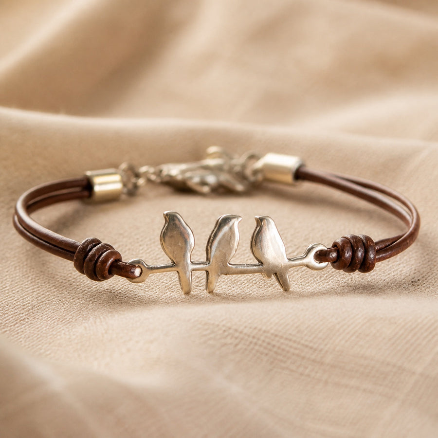 Bird Leather Rope Bracelet™ | Vintage Elegance
