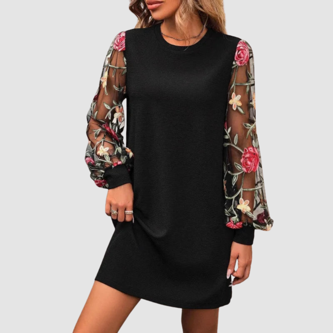 Shara™ Lace Long Sleeve Dress