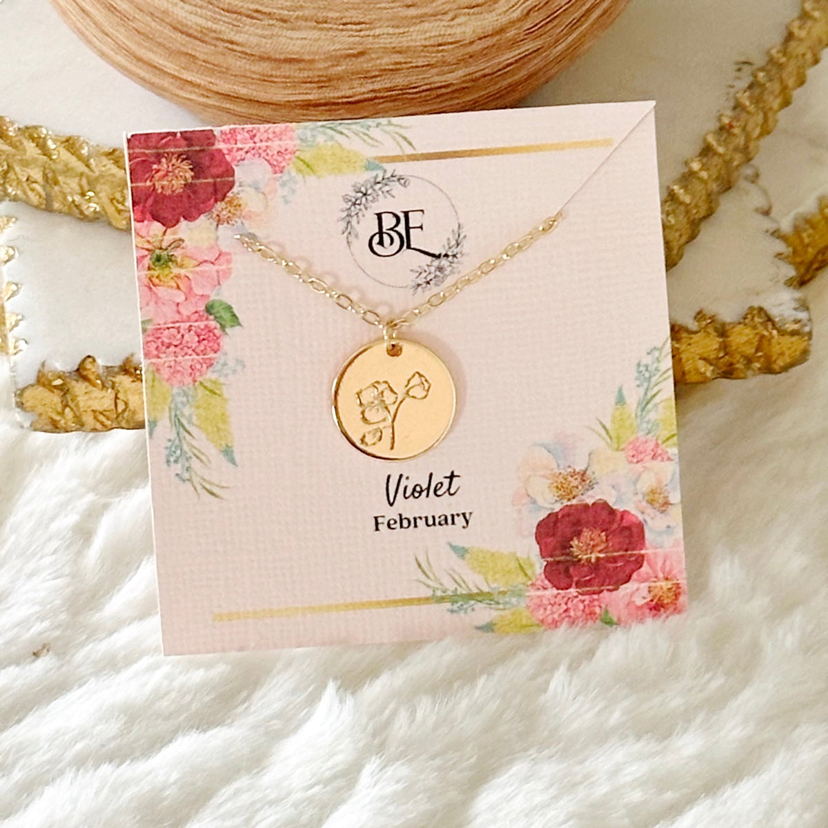 Birth Flower Necklace
