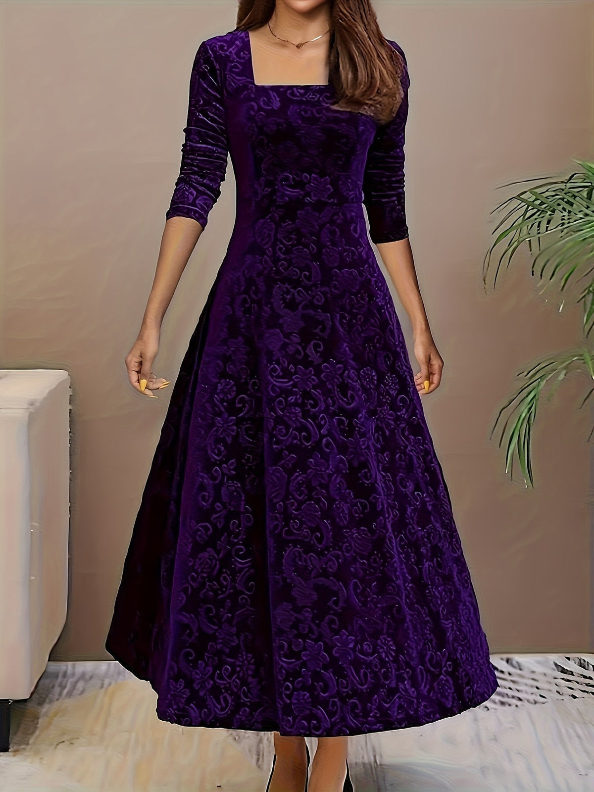 Nicola™ Elegant Velvet Dress