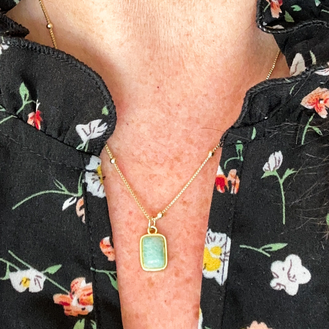 Briella Amazonite Gemstone Necklace