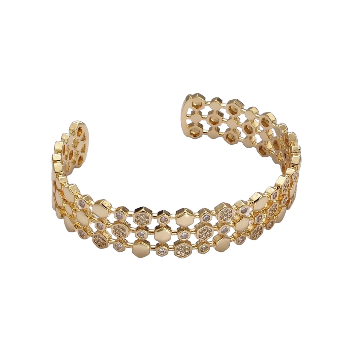 Gavriella Hexogonal Cuff Bracelet