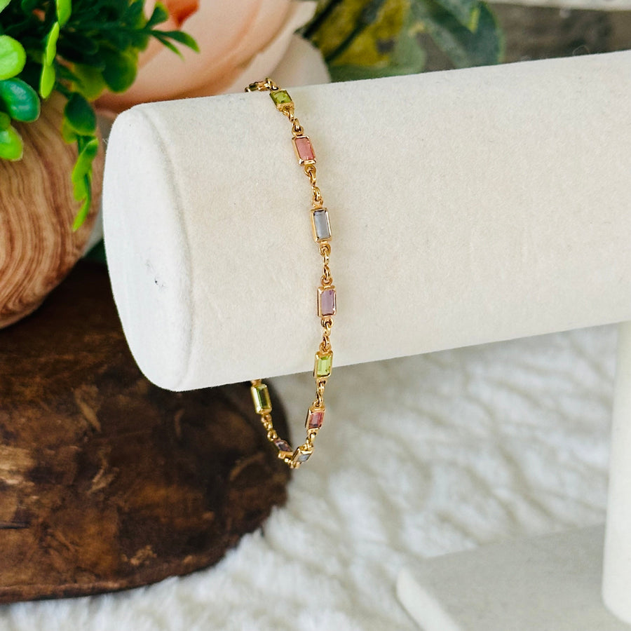 Isabella MultiColor CZ Stone Bracelet