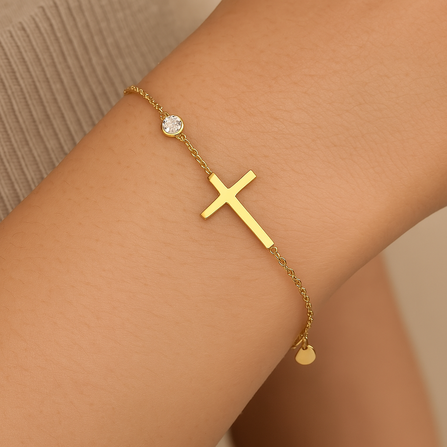 Spiritual Charm Gold Bracelet