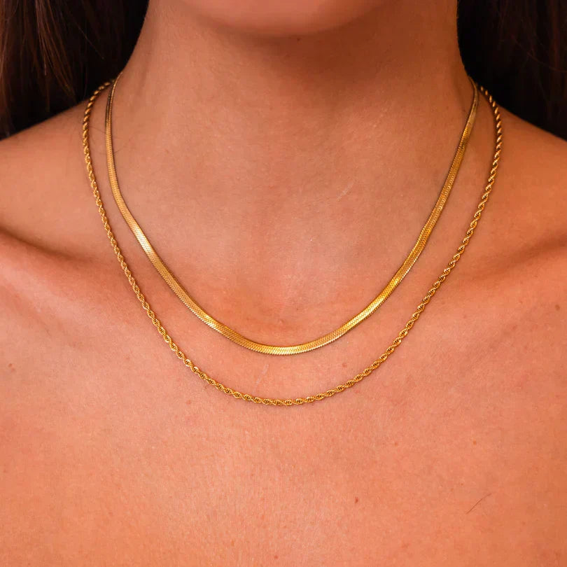 Golden Lily Layers Necklace