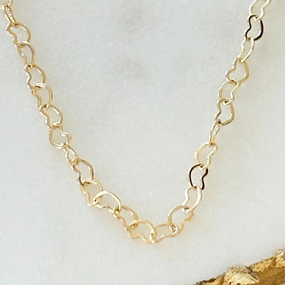 Amore Heart Link Choker Necklace