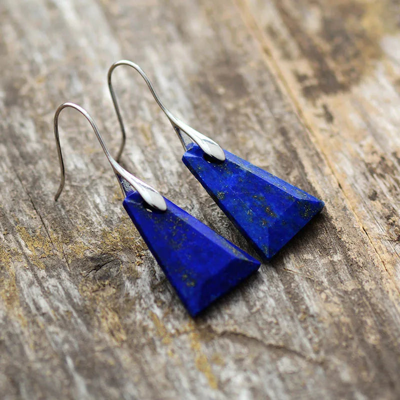 Lapis Lazuli Trapezoid Earrings