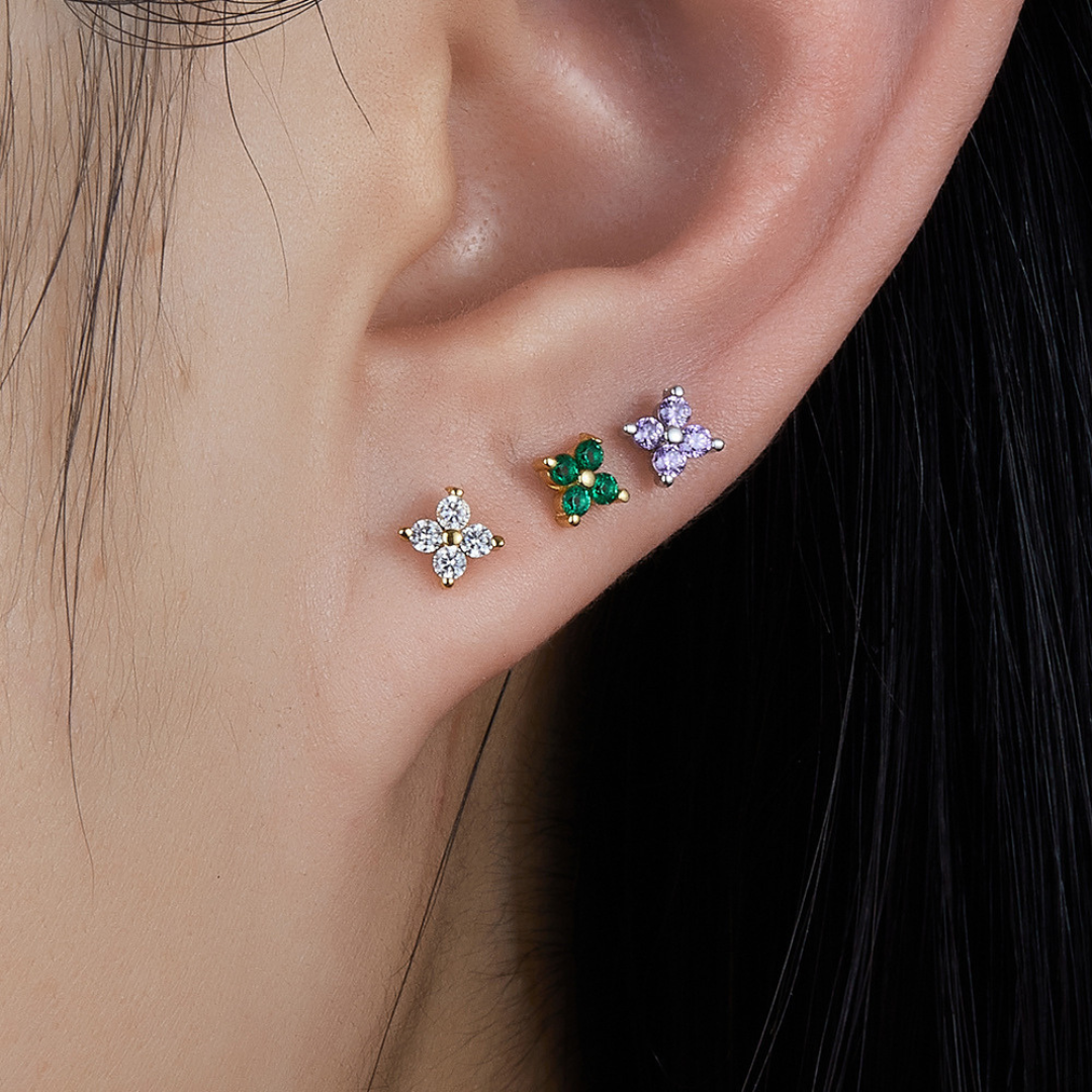 Dainty Flower Stud Earrings