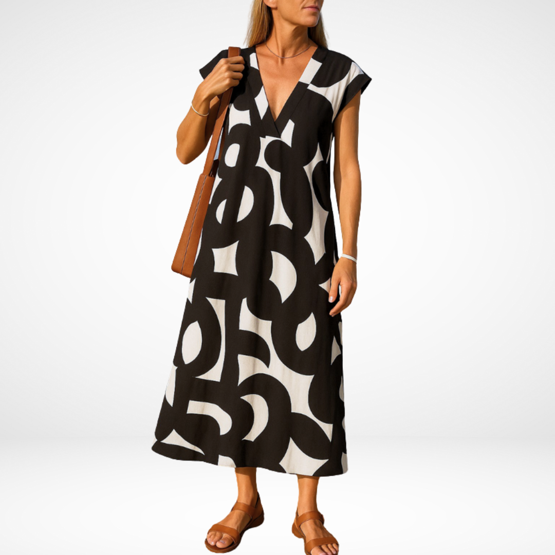 Carla™ Flowy V-Neck Dress