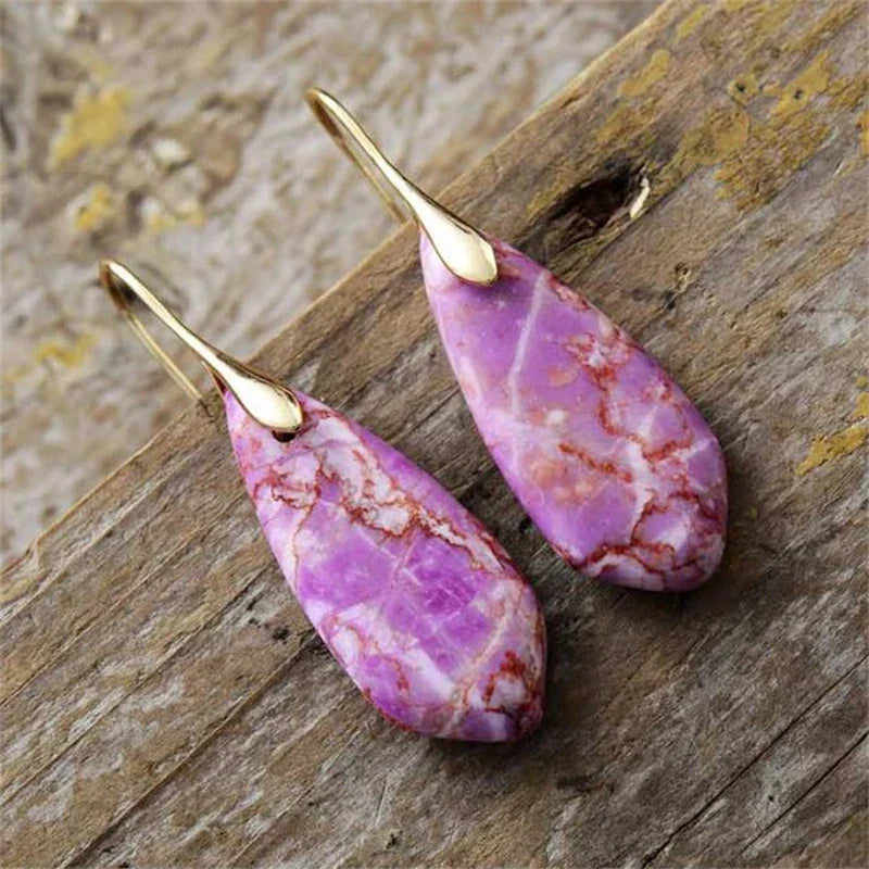 Nature’s Artistry Teardrop Earrings