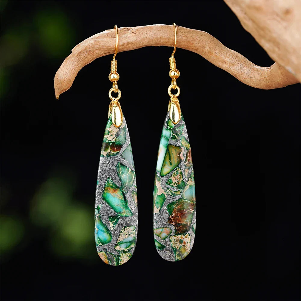 Marbled Soulstone Drop Earrings