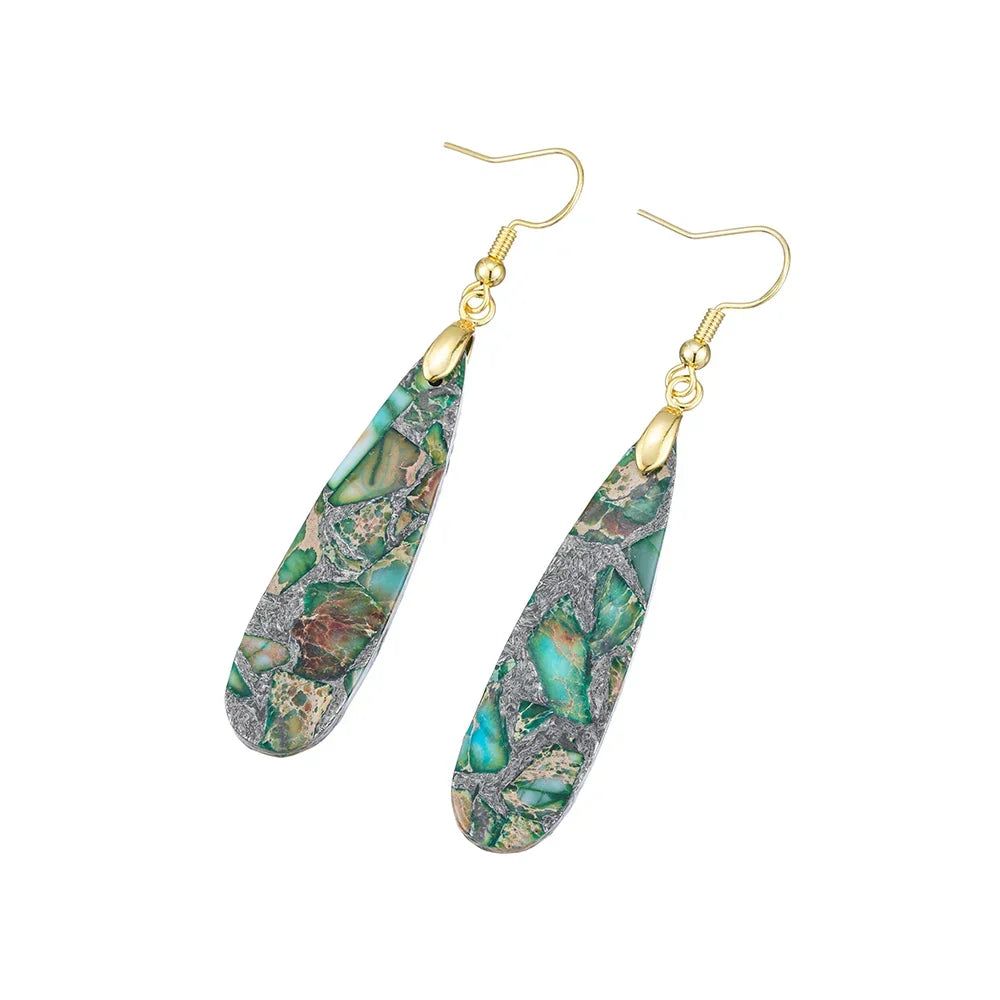 Marbled Soulstone Drop Earrings