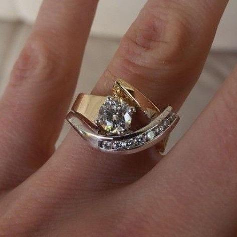Radiance Irregular Gold & Silver Ring
