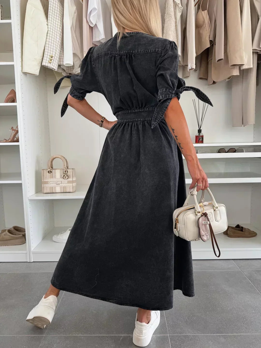 Ivy™ Elegant denim dress