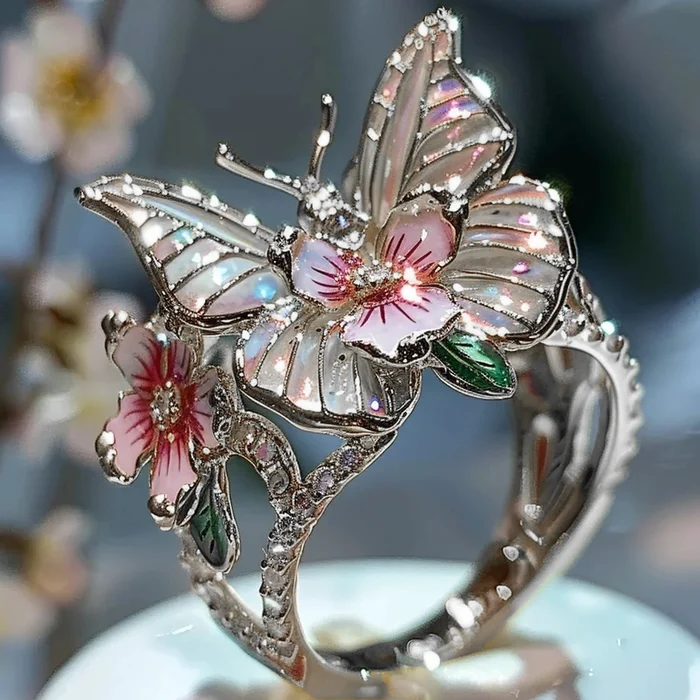 Vintage Golden Canifis Floral Ring