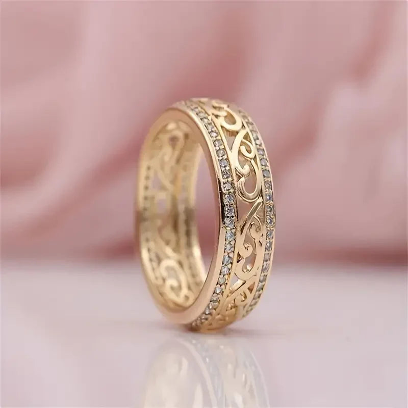 Hollow Gold Ring | Elegant Design