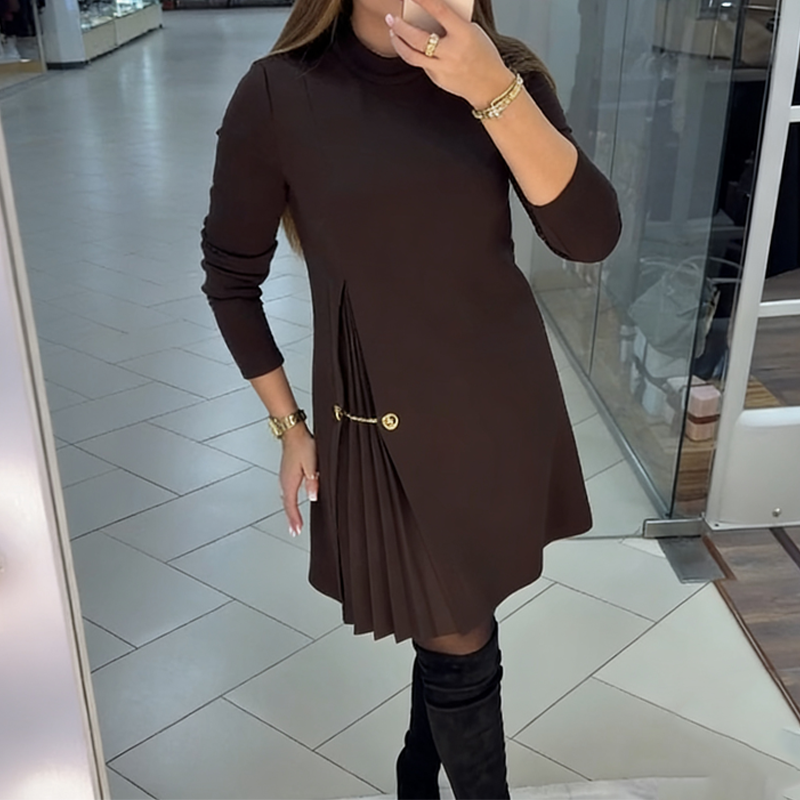 Noella™ Elegant Pleated Dress