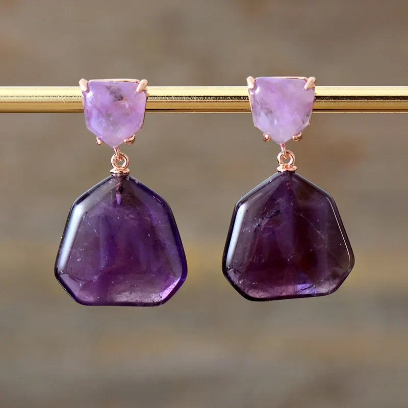 Modern Geometry Drop Earrings