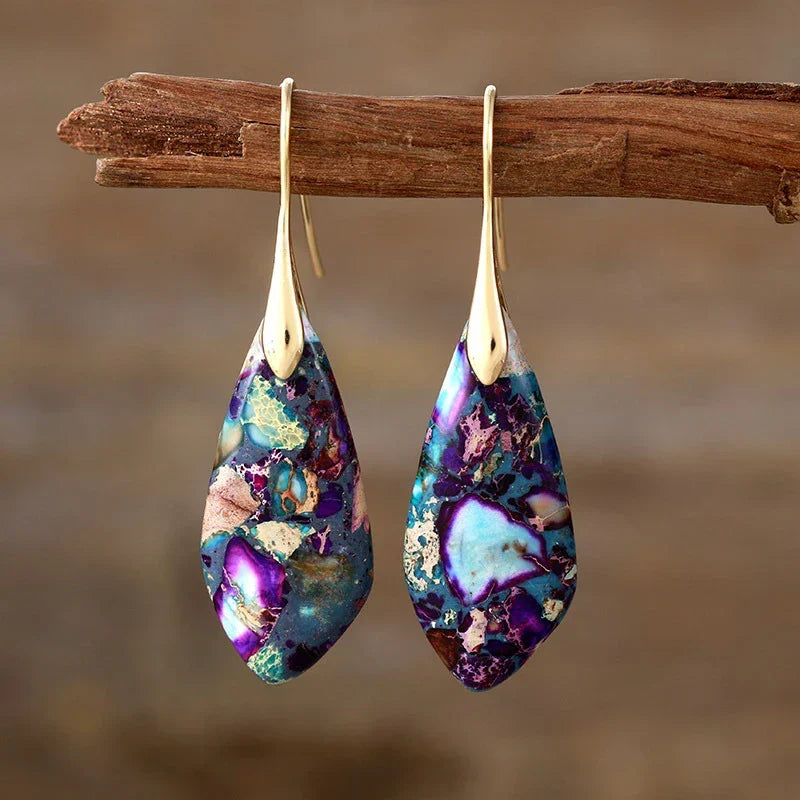 Nature’s Artistry Teardrop Earrings