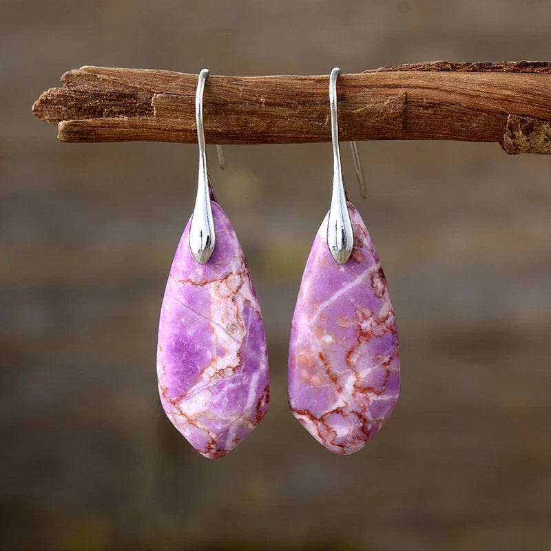 Nature’s Artistry Teardrop Earrings